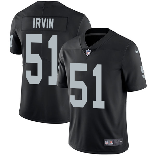 Nike Raiders #51 Bruce Irvin Black Team Color Youth Stitched NFL Vapor Untouchable Limited Jersey